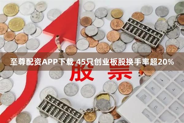 至尊配资APP下载 45只创业板股换手率超20%
