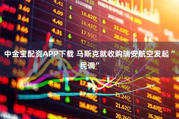 中金宝配资APP下载 马斯克就收购瑞安航空发起“民调”